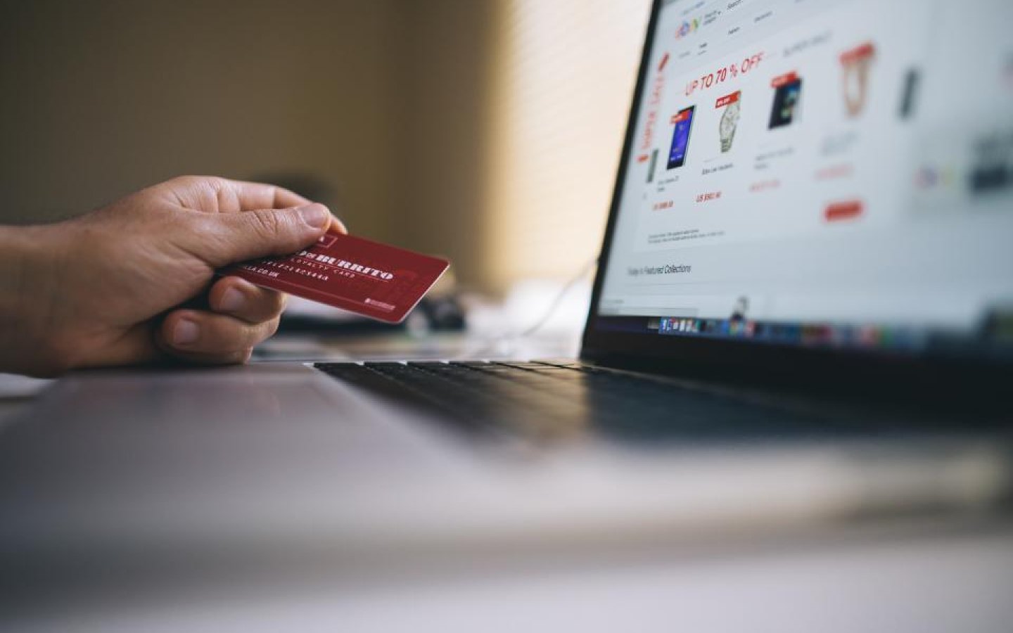 E-ticaret mağaza ekranı